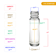 6 ML SİLİNDİR ŞİŞE