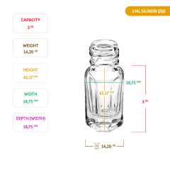 3 ML KÖŞELİ ŞİŞE